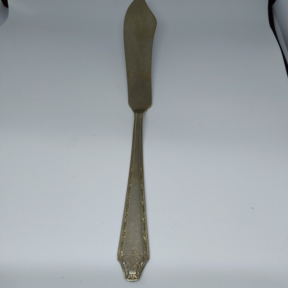 Oneida Wm A Rogers‎ Nickle Silver - ALDEN, 1931 - Butter Spreader